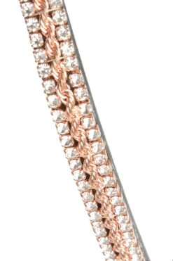 Horze Nancy Stirnriemen Mit Kristallen Und Flechtdetail -Cavallo Verkäufe 10170 BL RGO 3