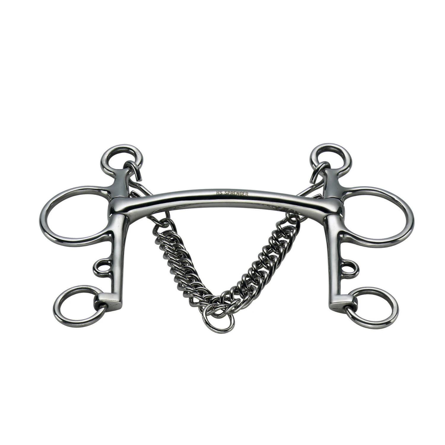 Sprenger Pelham, Stangengebiss, Gebogen, Edelstahl 1 Sprenger Pelham, Stangengebiss, Gebogen, Edelstahl