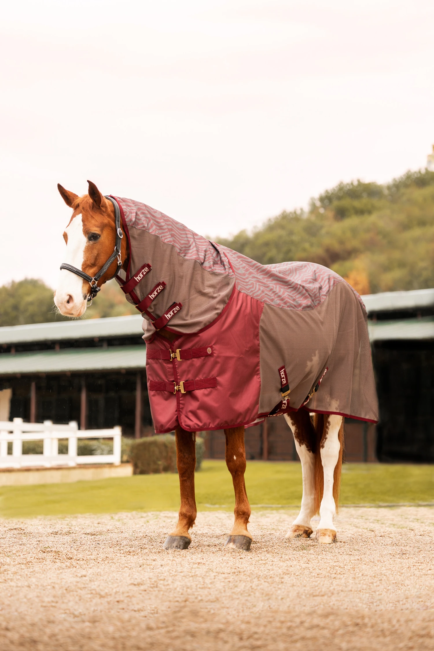 Horze Kenya Leichte Mesh Weidedecke Mit Abnehmbarem Halsteil 7 Horze Kenya Leichte Mesh Weidedecke Mit Abnehmbarem Halsteil – Bild 7