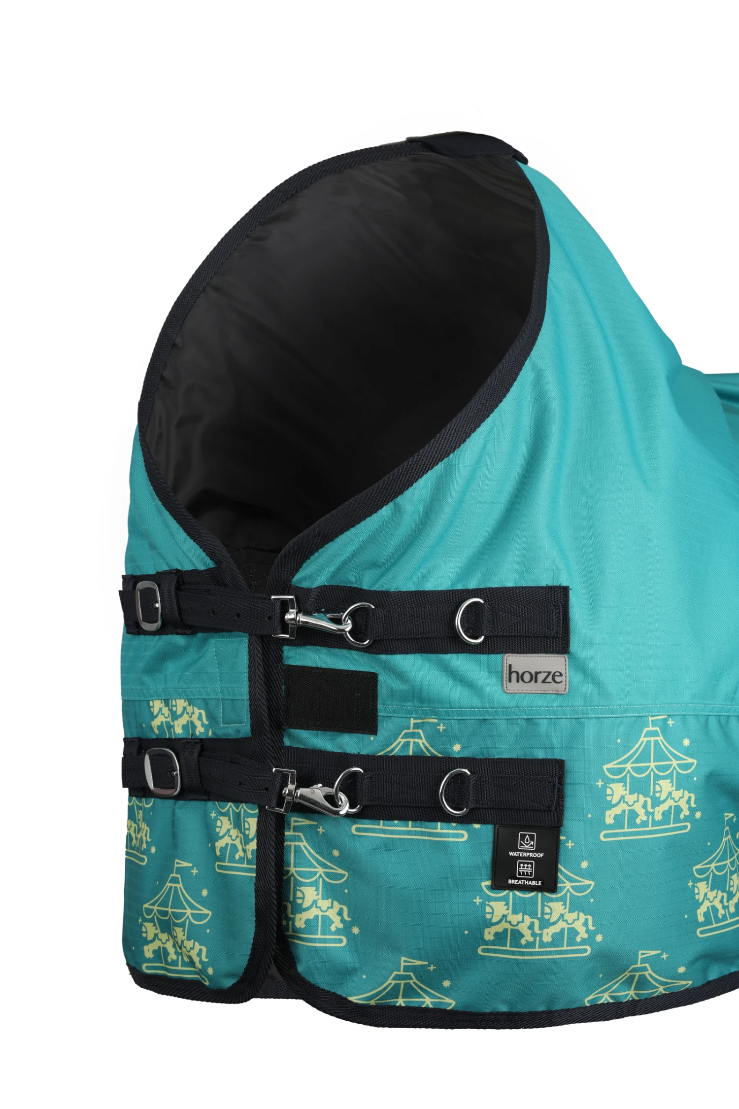 Horze Magic Carousel Pony Weidedecke Mit Fleece-Futter 2 Horze Magic Carousel Pony Weidedecke Mit Fleece-Futter – Bild 2