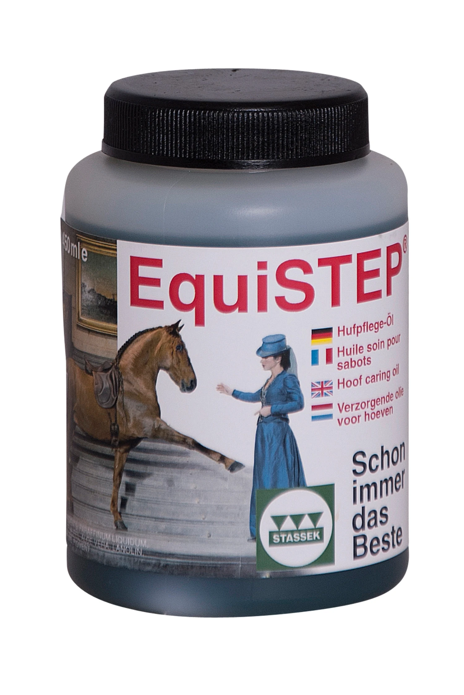Stassek EquiSTEP Huföl, Nachfüll-Flaschen (ohne Pinsel), 450 Ml 1 Stassek EquiSTEP Huföl, Nachfüll-Flaschen (ohne Pinsel), 450 Ml