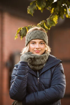 Horze Raya Schlauchschal In Zopfstrickmuster Mit Fleecefutter