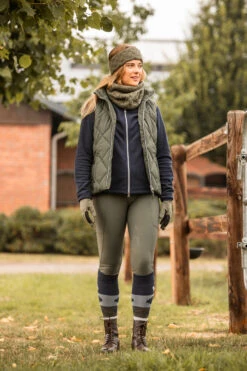 Horze Raya Schlauchschal In Zopfstrickmuster Mit Fleecefutter -Cavallo Verkäufe 30850 bkgr 02