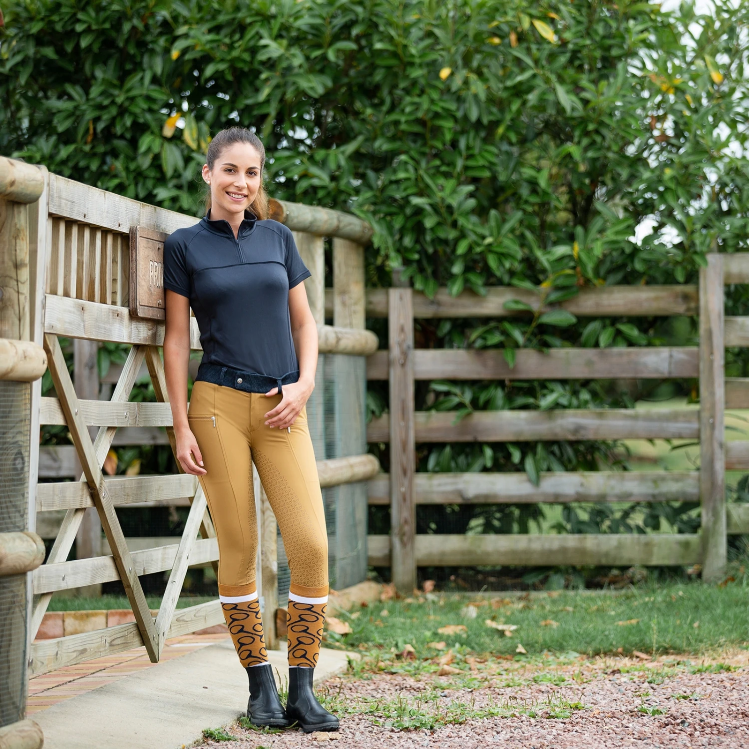 Horze Jacquard Strick-Reitsocken 8 Horze Jacquard Strick-Reitsocken – Bild 8