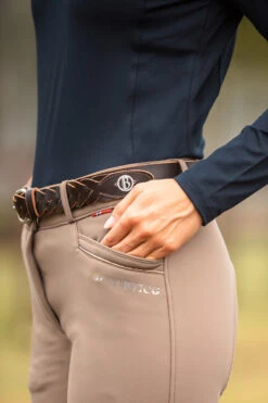 B Vertigo Geflochtener Ledergürtel -Cavallo Verkäufe 31905 dbr 03