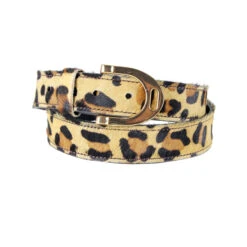 Mink Horse Print Gürtel Mit Steigbügelschnalle