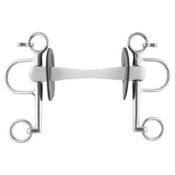 Sprenger Nathe Pelham Gebiss 20mm Mit Flexibler Stange & Kurzen Backenstücken (unterer Ring 5,5cm)