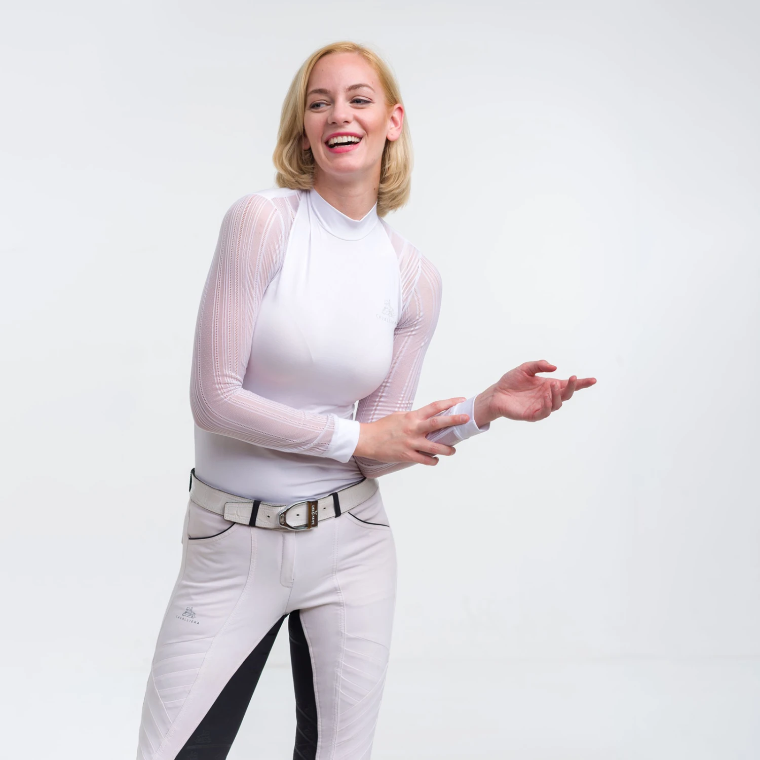 Cavalliera Contessa Damen Langarm Turniershirt 2 Cavalliera Contessa Damen Langarm Turniershirt – Bild 2