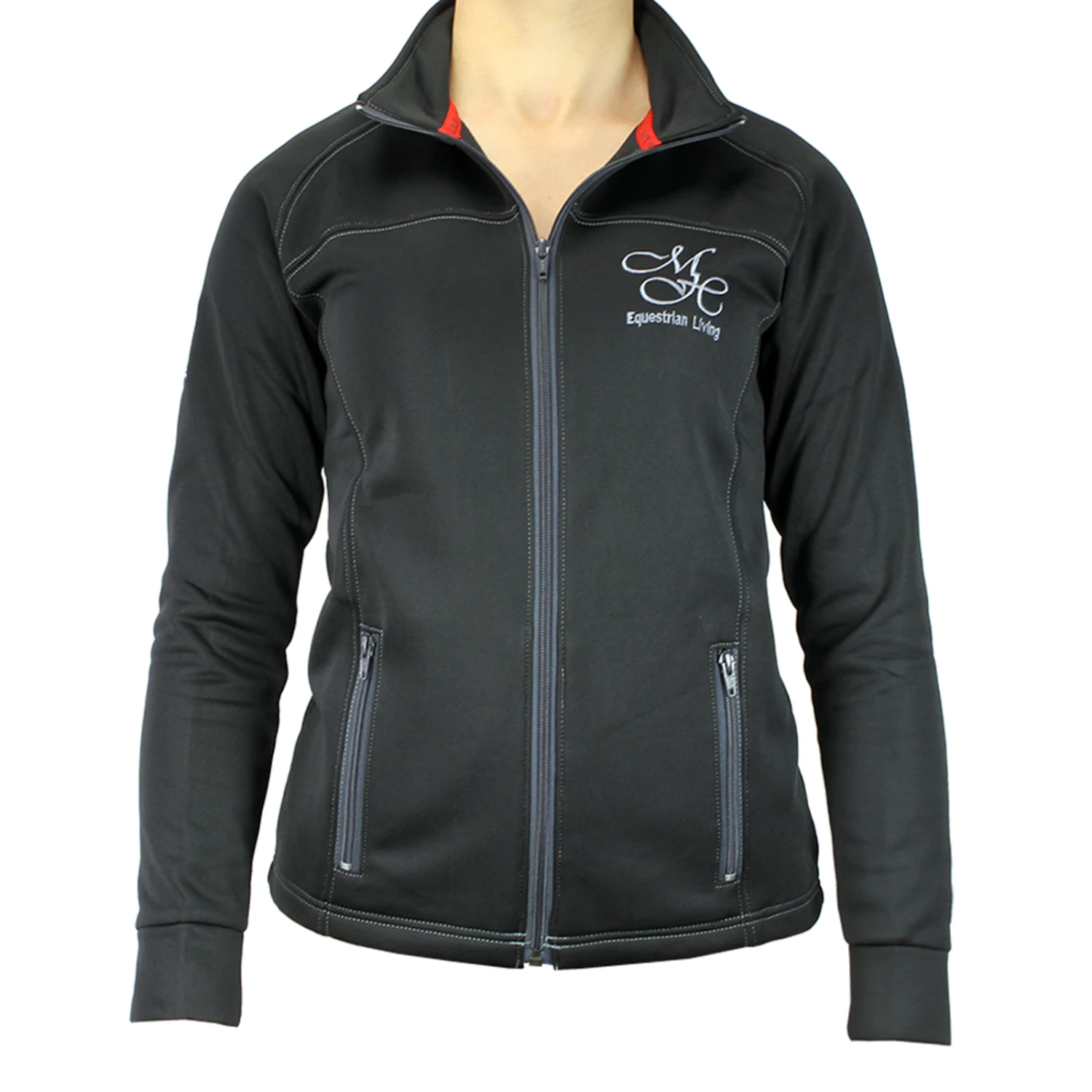 Mink Horse Damen Sweatshirt-Jacke 2 Mink Horse Damen Sweatshirt-Jacke – Bild 2