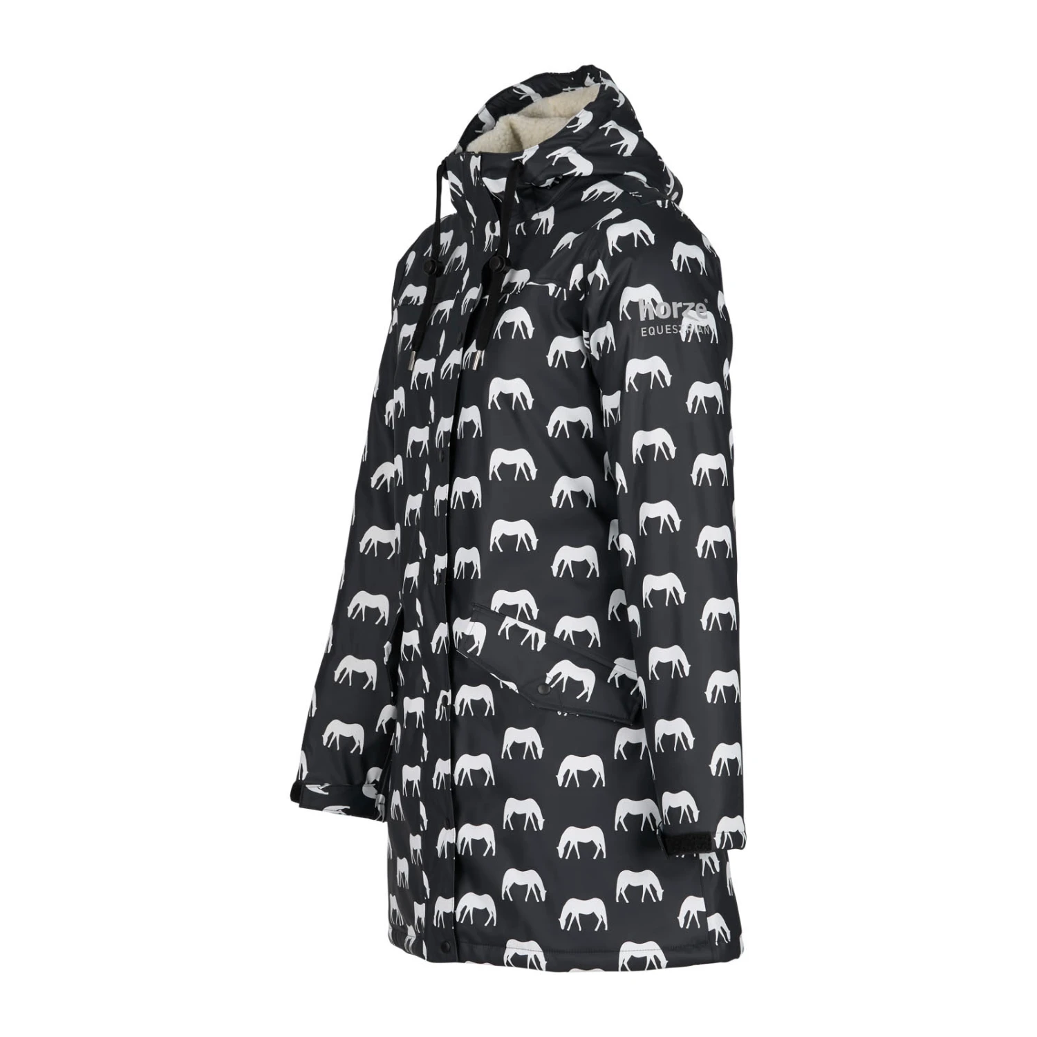 Horze Billie Damen Regenjacke Mit Fleece 12 Horze Billie Damen Regenjacke Mit Fleece – Bild 12