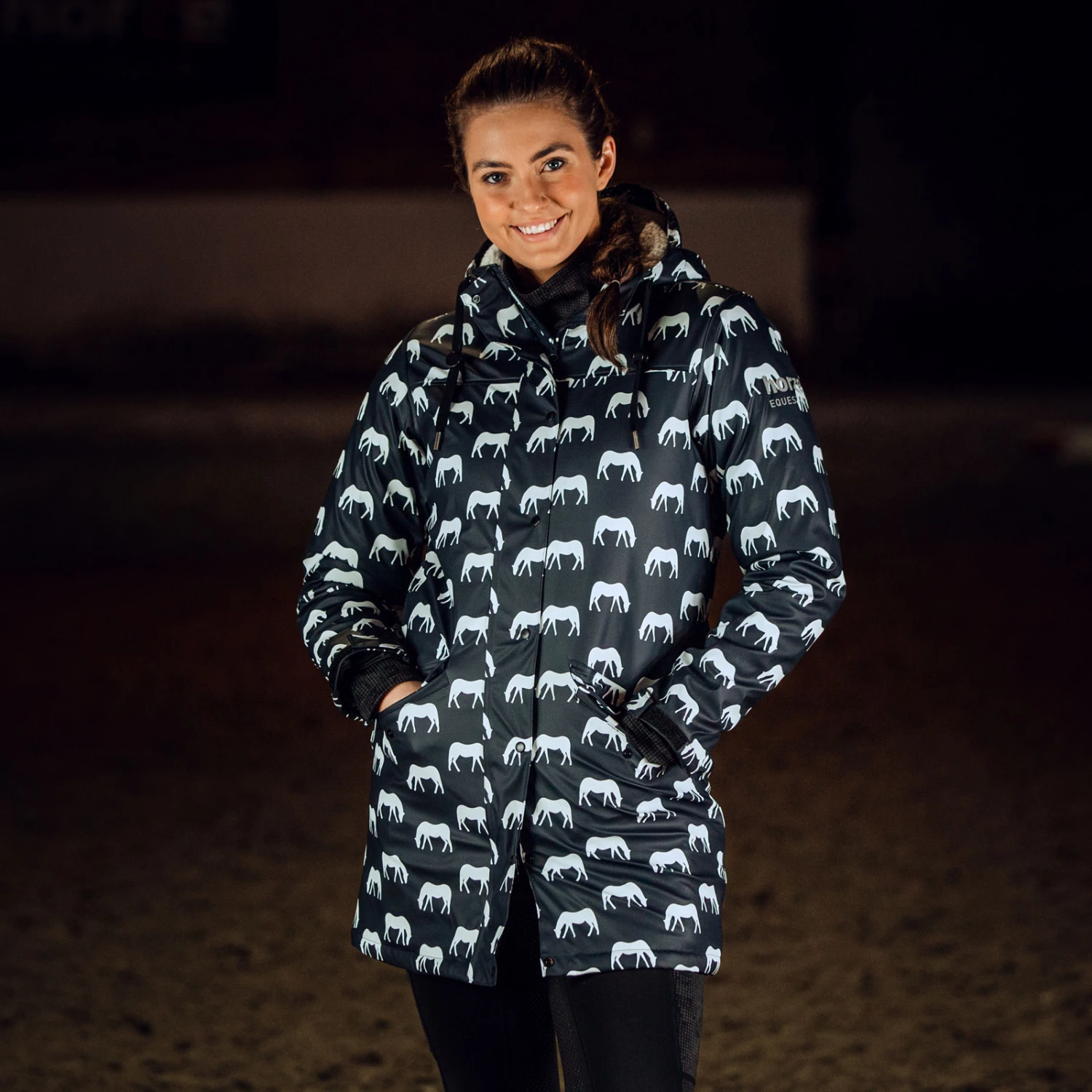 Horze Billie Damen Regenjacke Mit Fleece 14 Horze Billie Damen Regenjacke Mit Fleece – Bild 14