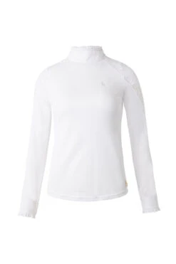Horze Sylvie Damen Langarm-Turniershirt Mit Spitze -Cavallo Verkäufe 33530 WH 1