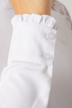 Horze Sylvie Damen Langarm-Turniershirt Mit Spitze -Cavallo Verkäufe 33530 WH 7