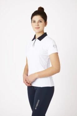 B Vertigo Claudine Damen Kurzarm-Poloshirt 35 B Vertigo Claudine Damen Kurzarm-Poloshirt -Cavallo Verkäufe 33532 wh vdb 02