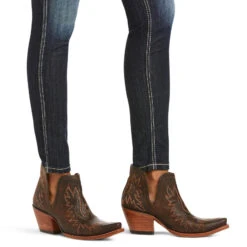 Ariat Real Ella Mid Rise Skinny Jeans Mit Vollbesatz Für Damen -Cavallo Verkäufe 335368 DNB 4