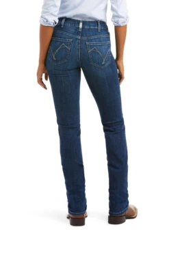 Ariat Real PR Abby Straight Reithose Mit Vollbesatz In Jeansoptik Für Damen -Cavallo Verkäufe 335369 DNB 1