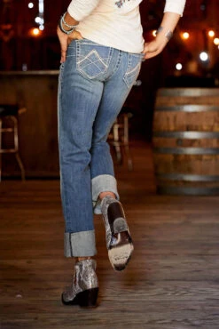 Ariat Real Stretch Icon Straight Jeans Für Damen -Cavallo Verkäufe 335371 DNB 7