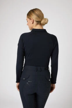 Horze Tiana Damen Poloshirt Mit Langen Ärmeln -Cavallo Verkäufe 33556 vdb 05