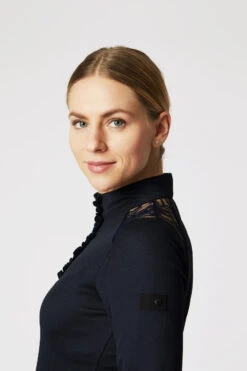 Horze Sianna Damen Turniershirt Mit Spitzenschultern Und Langen Ärmeln -Cavallo Verkäufe 33560 vdb 06