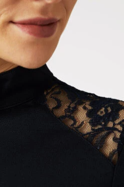 Horze Sianna Damen Turniershirt Mit Spitzenschultern Und Langen Ärmeln -Cavallo Verkäufe 33560 vdb 08