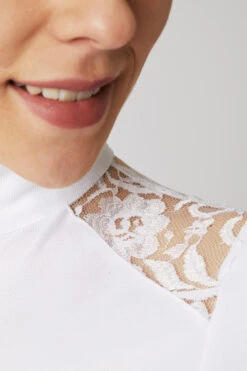 Horze Sianna Damen Turniershirt Mit Spitzenschultern Und Langen Ärmeln -Cavallo Verkäufe 33560 wh 08