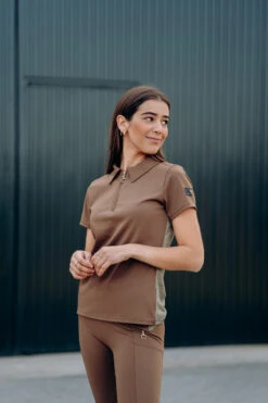 Horze Sagira Damen Trainingshirt Mit Goldener Rückseite -Cavallo Verkäufe 33571 bdbr 10