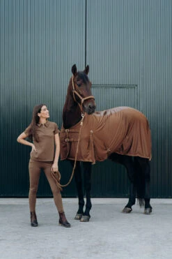 Horze Sagira Damen Trainingshirt Mit Goldener Rückseite -Cavallo Verkäufe 33571 bdbr 11