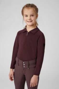 Horze Tiana Kinder Poloshirt Mit Langen Ärmeln -Cavallo Verkäufe 33576 RMBU 3