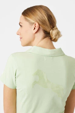 Horze Kia Damen Jersey Poloshirt Mit Rückenprint -Cavallo Verkäufe 33579 FMGR 6