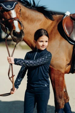 Horze Fia Kinder Trainings-/ Turniershirt Mit Langen Ärmeln -Cavallo Verkäufe 33598 PDB 6
