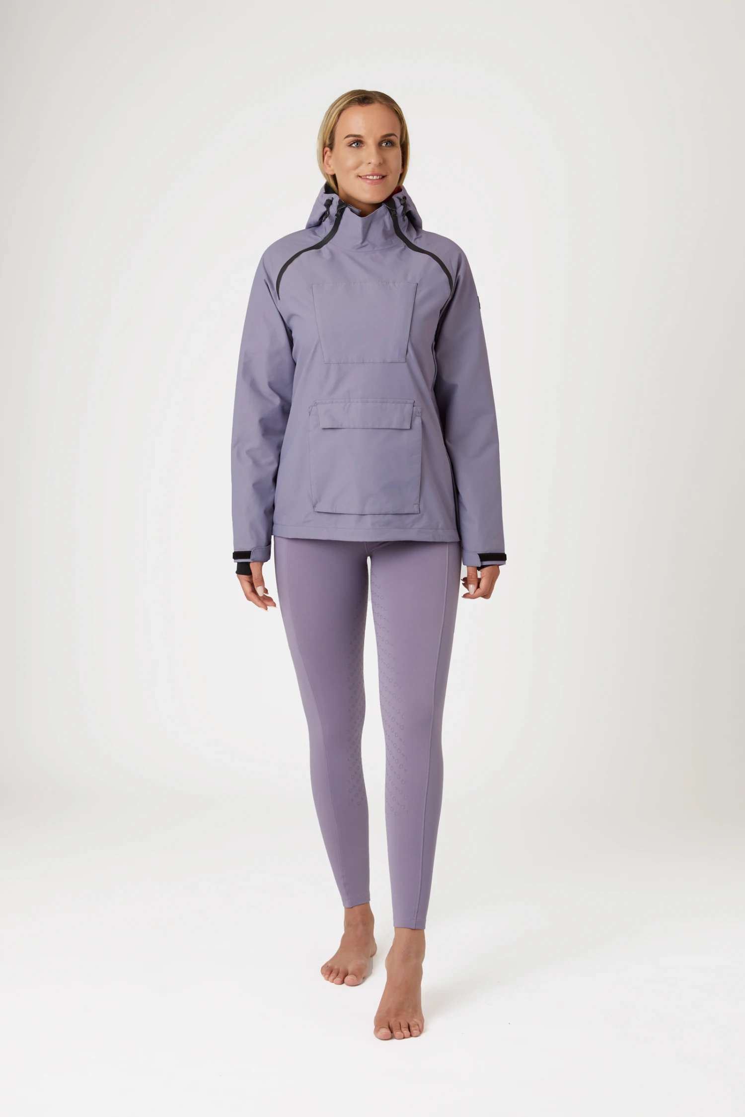 Horze Ayla Damen Regenjacke Mit Reißverschlüssen 3 Horze Ayla Damen Regenjacke Mit Reißverschlüssen – Bild 3