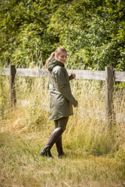 Horze Dania Damen Winter Regenmantel Mit Fleecefutter -Cavallo Verkäufe 33636 DOGR 7