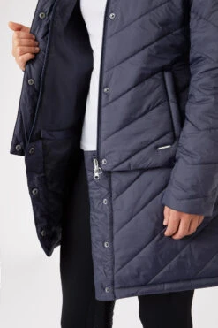 Horze Aurora Gefütterte Damen Parka Reitjacke Mit Abnehmbarem Rock -Cavallo Verkäufe 33663 590 06