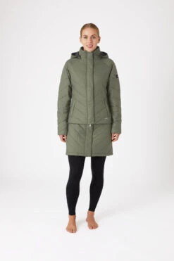 Horze Aurora Gefütterte Damen Parka Reitjacke Mit Abnehmbarem Rock -Cavallo Verkäufe 33663 630 03