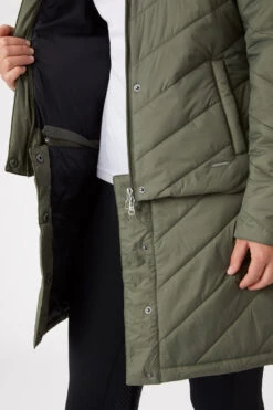 Horze Aurora Gefütterte Damen Parka Reitjacke Mit Abnehmbarem Rock -Cavallo Verkäufe 33663 630 06