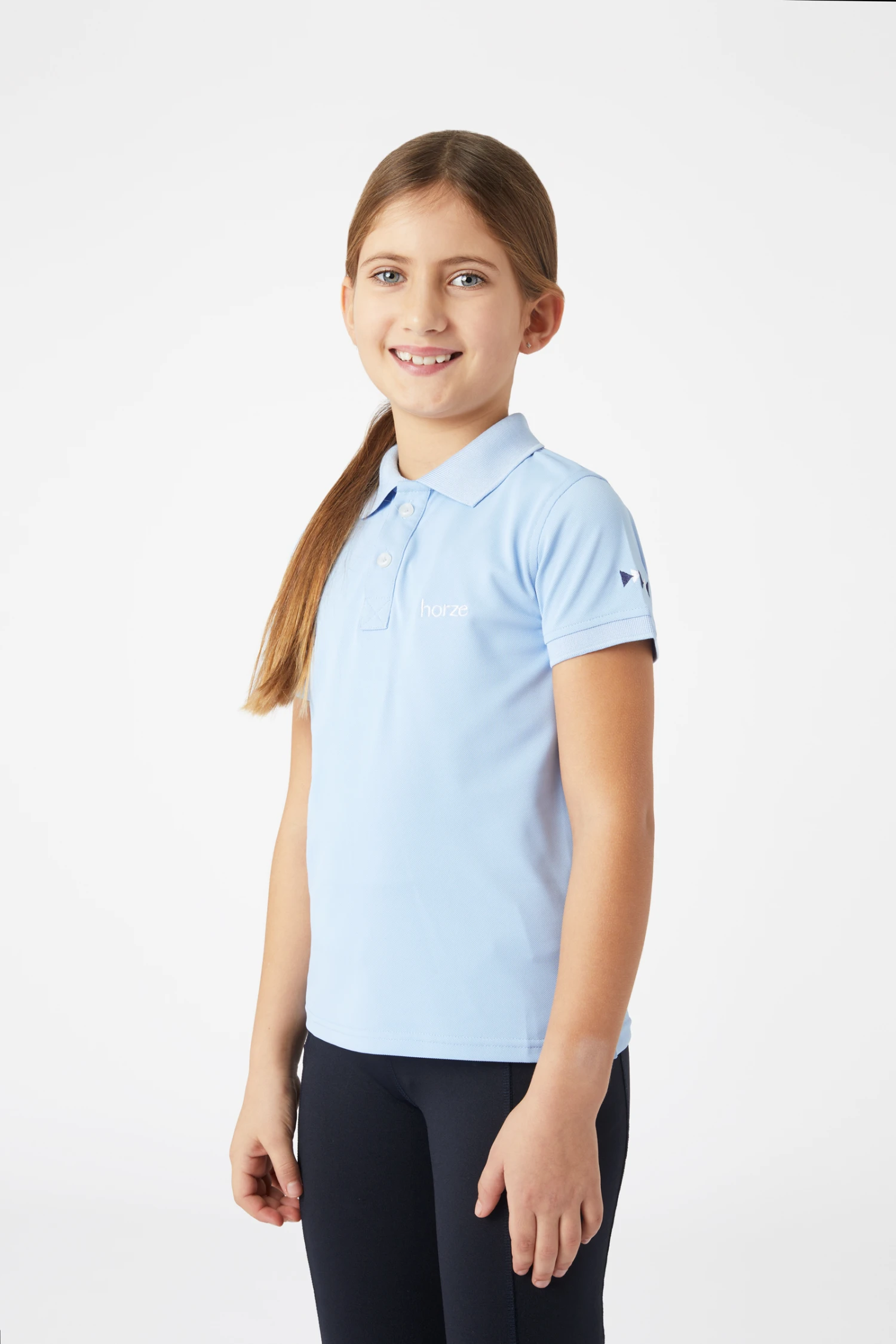 Horze Awee Kinder Funktions Poloshirt 2 Horze Awee Kinder Funktions Poloshirt – Bild 2