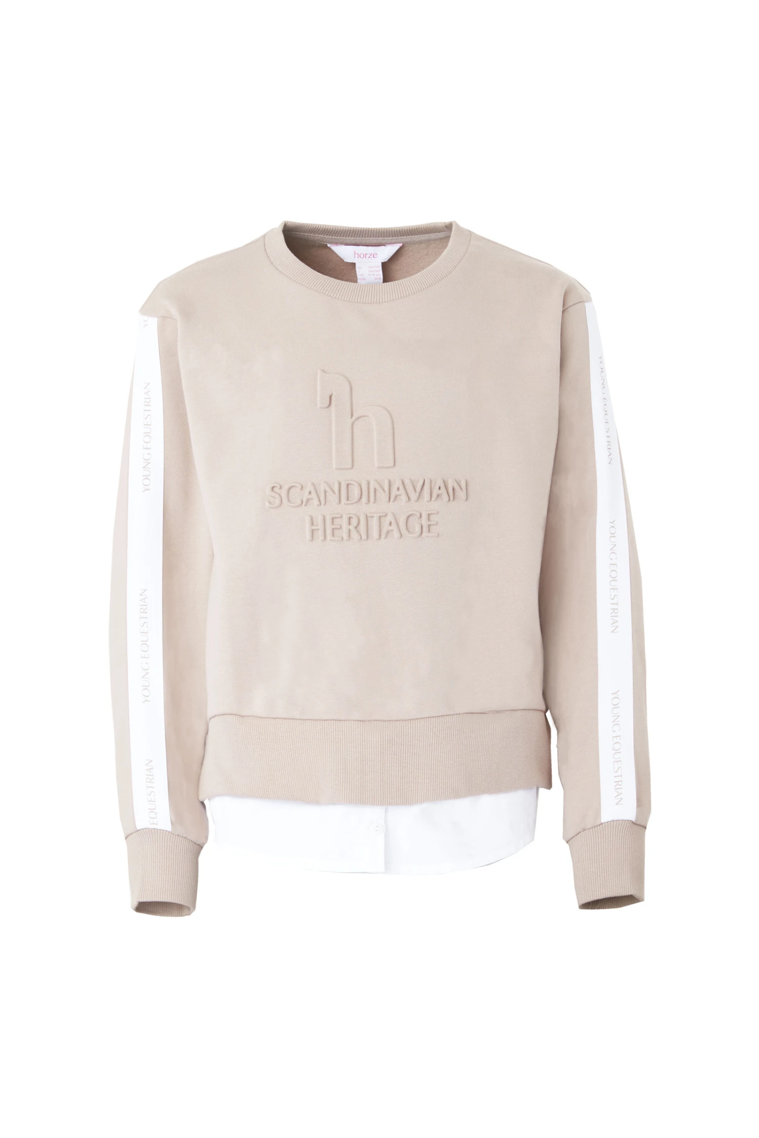 Horze Leighton Teens Sweatshirt Mit Bluse 1 Horze Leighton Teens Sweatshirt Mit Bluse