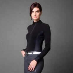 AA CleanCool Langarmshirt Mit Halbem Reißverschluss -Cavallo Verkäufe 337265 BL 3