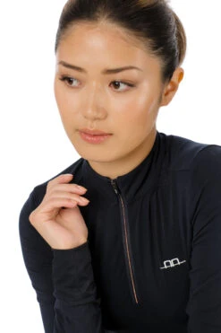 AA CleanCool Langarmshirt Mit Halbem Reißverschluss -Cavallo Verkäufe 337265 DB 2