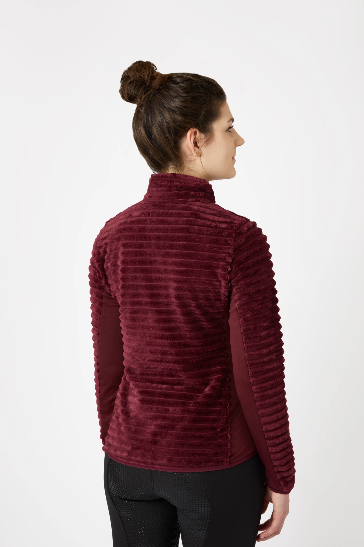 Horze Della Gestreifte Fleece Reitjacke 4 Horze Della Gestreifte Fleece Reitjacke – Bild 4