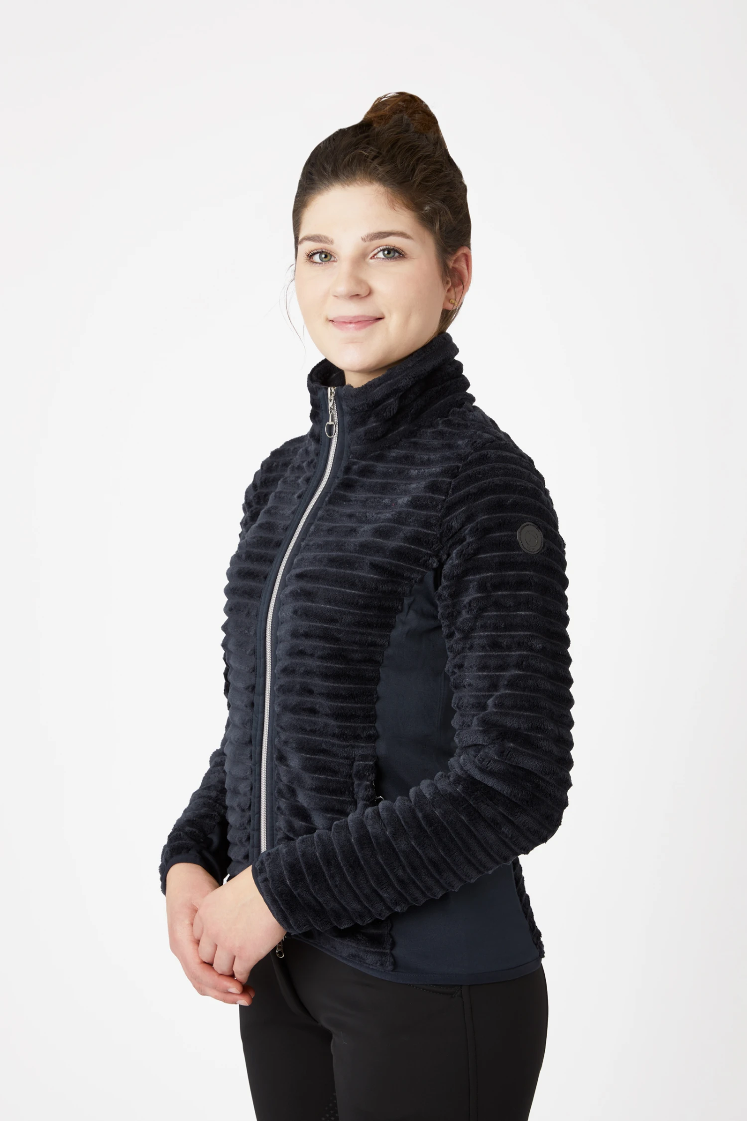 Horze Della Gestreifte Fleece Reitjacke 10 Horze Della Gestreifte Fleece Reitjacke – Bild 10