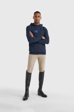 Tommy Hilfiger Equestrian Herren Logo-Kapuzenpulli Mit Stickerei -Cavallo Verkäufe 338045 DB 5