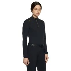 Cavalleria Toscana R-Evo Epaulet Reißverschluss Poloshirt