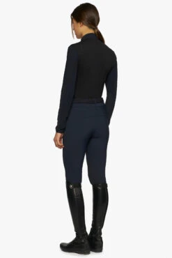 Cavalleria Toscana R-Evo Epaulet Reißverschluss Poloshirt -Cavallo Verkäufe 338119 DB BL 2