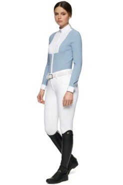 Cavalleria Toscana Damen Turnier Langarmshirt Mit Latz -Cavallo Verkäufe 338472 LB 4