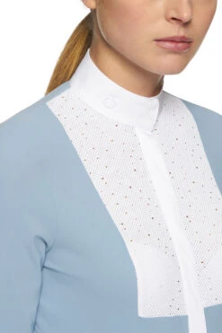 Cavalleria Toscana Damen Turnier Langarmshirt Mit Latz -Cavallo Verkäufe 338472 LB 6