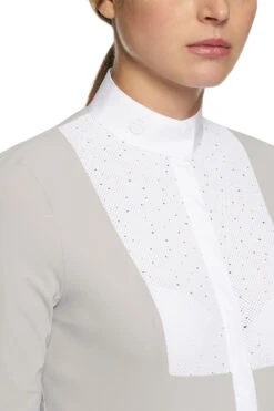 Cavalleria Toscana Damen Turnier Langarmshirt Mit Latz -Cavallo Verkäufe 338472 LG 4