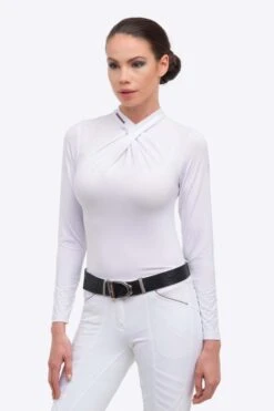 Cavalliera Rose Gold Chic Damen Langarm Turniershirt