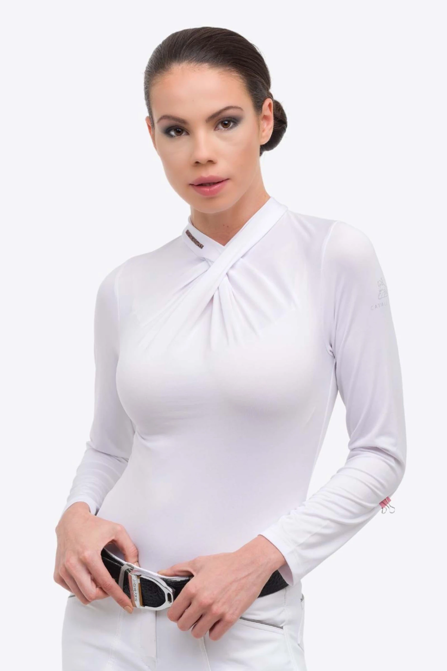 Cavalliera Rose Gold Chic Damen Langarm Turniershirt 3 Cavalliera Rose Gold Chic Damen Langarm Turniershirt – Bild 3