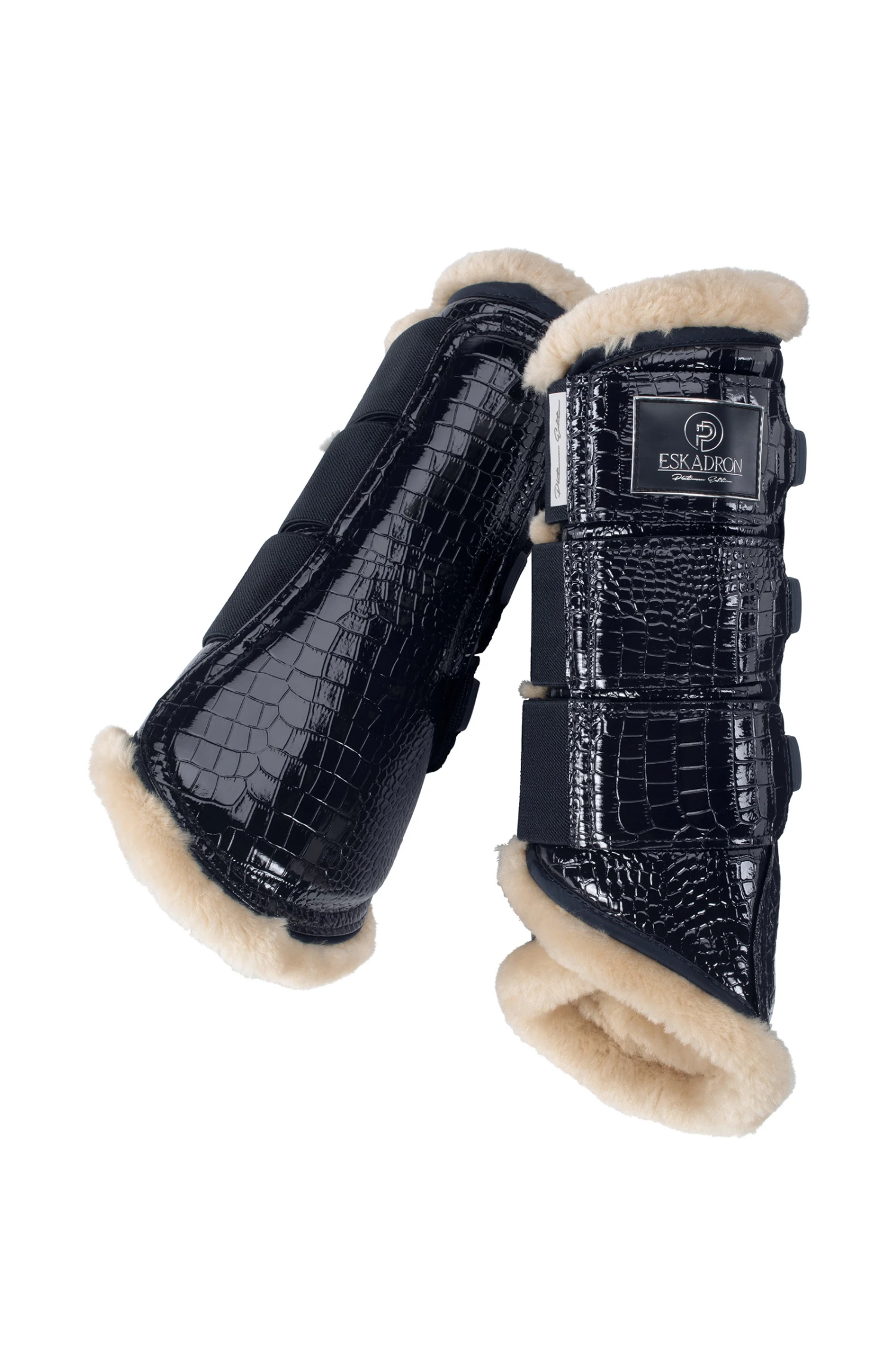 Eskadron Platinum 22 Croco FauxFur Gamaschen 2 Eskadron Platinum 22 Croco FauxFur Gamaschen – Bild 2